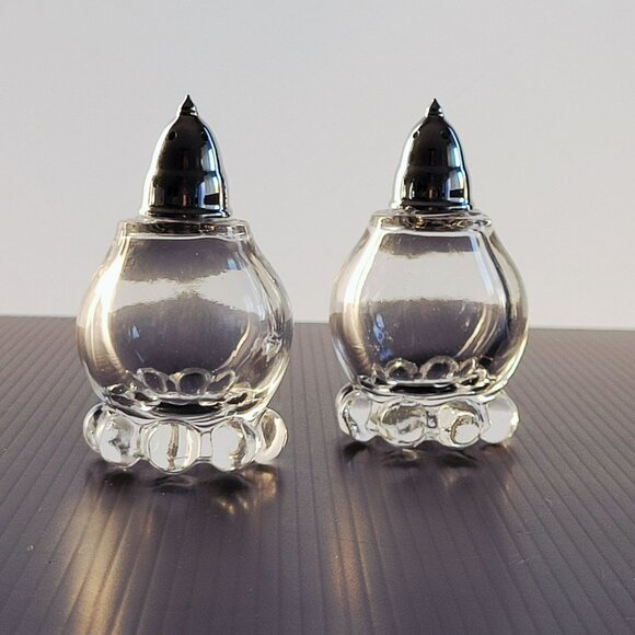 Imperial Glass Other - Imperial Glass Candlewick Clear Salt & Pepper Shakers, Vintage c1936-84 USA Made
